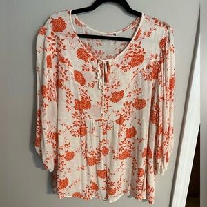 Women’s 2X spring light weight floral top